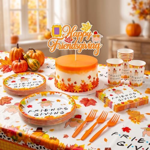 116Pcs Friendsgiving Party Decorations Tableware Set for 20 Guests - Image 6
