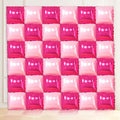 36 Pcs Hot Pink Double Sided Square Foil Balloon Wall Backdrop Metallic Pink Balloons Backdrop Tunnel Arch Kit Mylar Square Balloons for Bachelorette Engagement Wedding Birthday Party Decorations by YiYou