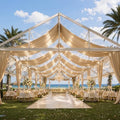 20ftx40ft Champagne Gold Ceiling Curtain for Wedding Parties by PartyVillage