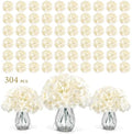 Auihiay 304Pcs Hydrangea Artificial Flowers Bulk, Silk Hydrangeas Flowers by Auihiay
