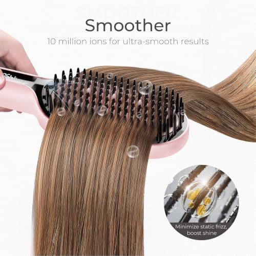 TYMO Hair Straightener Brush - Ionic Plus Straightening Brush for Women - Image 5