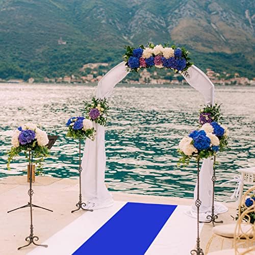 Royal Blue Carpet Runner for Wedding Party Aisle with Tape - Image 2