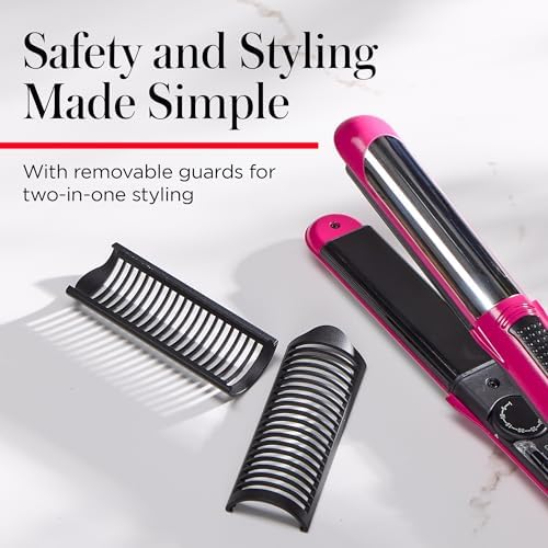REVLON Perfect Match Flat Iron, 1" Ceramic Plates - Image 4
