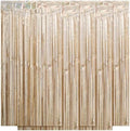 5 Pack Champagne Foil Curtain Backdrop 3.2ft x 9.8ft Metallic Tinsel Foil Fringe Curtains Streamer Photo Booth Backdrop for Birthday Party Engagement Bachelorette Party Decorations (Sparkle Champagne) by Ohiyoo