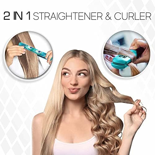 Brilliance New York - 1.25" Smooth Pro Ceramic Iron, Straightens & Curls w/Adjust. Temp, Features Negative Ions & FIR Technology, Dual Voltage, Peacock - Image 2