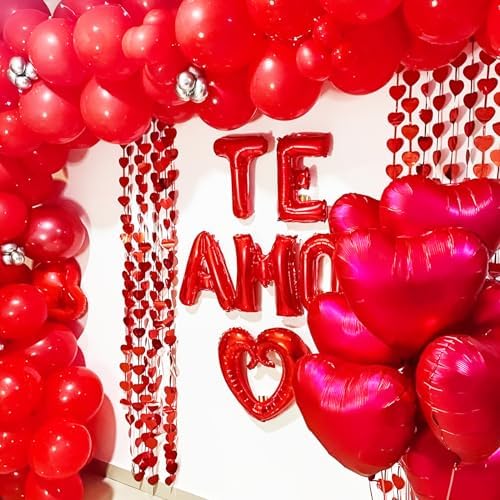 Voircoloria 66pcs Red Latex Party Balloons, 12inch - Image 4