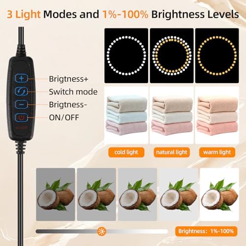Light Box with Tripod, 12/16/20/24/32 Inch Lightbox with CRI>95 120 White Warm LED Light Beads. Portable Photo Light Box with 6 Colors PVC Backdrops. Dimmable Shooting Tent Kit for Studio Photography - Image 2