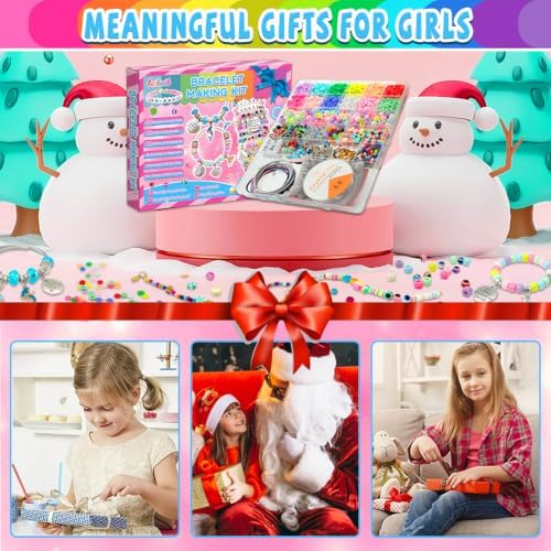leitait Girls Toys Bracelet Making Kit -3400pcs Charm Jewelry Making Kit Supplies,Unicorn/Mermaid Crafts Birthday Christmas Gifts for Girls Ages 5 6 7 8 9 10 11 12 Years Old - Image 6