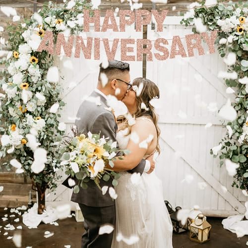 BEISHIDA Glitter Rose Gold 116 PCS A-Z DIY Letter Custom Banner Party Decor - Image 6
