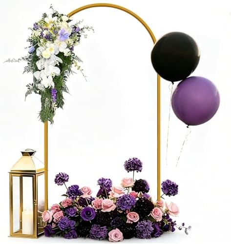 Hemmotop 6FT Arch Backdrop Stand Gold by Hemmotop