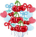 MiniInflat 16 Pcs Red and Blue Cherry Party Balloons Decorations by MiniInflat