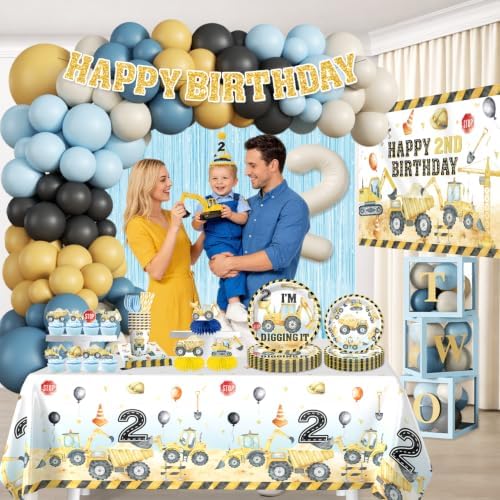 295PCS Cocomigo Im Digging Being 2 Birthday Decorations for 25 Guests - Image 6