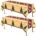 OHOME Christmas Party Decorations - Christmas Tablecloth | Xmas Decorations Party Favors Supplies for Door Table Decor Backdrop Banner Indoor Outdoor,2 Pack by OHOME