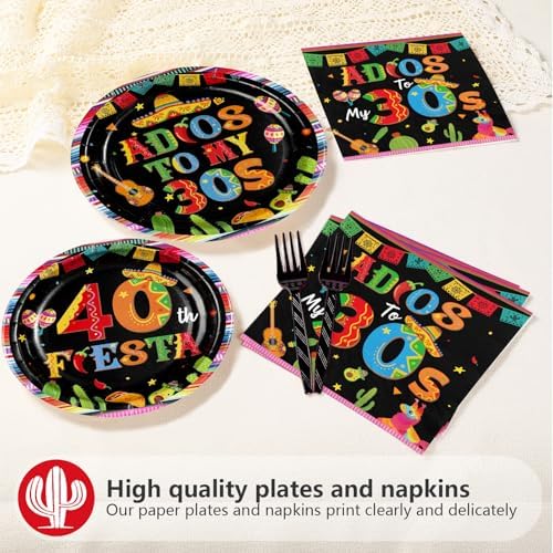 96 Pcs Adios to My 30S Party Decorations for Adults, Serves 24 - Image 3