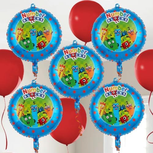 Numberblocks Deluxe Party Supplies Kit, 79-Piece Birthday Party Set for 10 Guests with Plates, Cups, Napkins, Decorations and Table Cover - Image 4