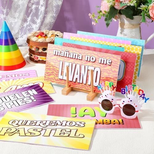 Beeveer 24 Spanish Quinceanera Photo Booth Props, Double Sided PVC Signs - Image 2