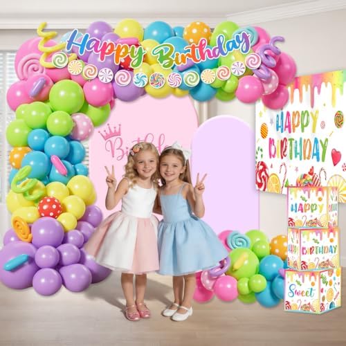 Cocomigo 281 Pcs Candyland Party Decorations, All-in-1 Party Set Serves 25 - Image 3