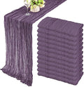 35x120 Inch Grape Cheesecloth Table Runner Wedding Birthday Party Decor by Fivenl