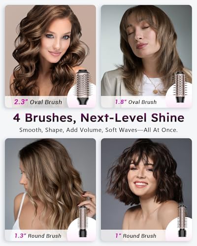 8-in-1 Air Styler Pro, Hair Dryer Brush & Blow Dryer Brush with Auto-Wrap Curlers, 110,000 RPM High-Speed Motor, No Heat Damage Multi Styler Gift Set for Women - Image 6