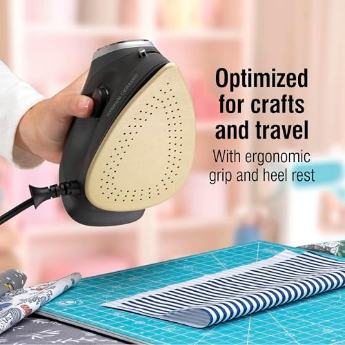 CHI Mini Steam Iron for Clothes, 1000 Watts, XL 10" Cord - Image 6