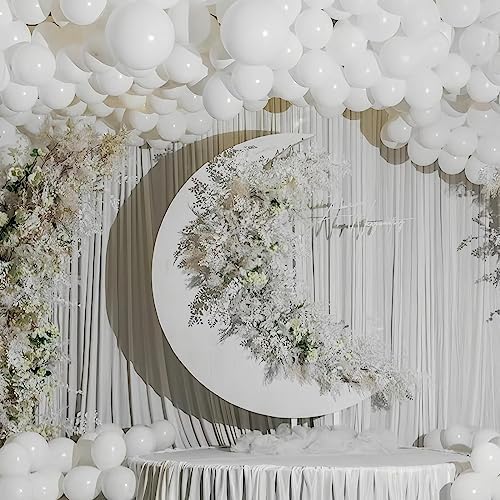 412pcs White Balloons 18 12 10 5 Inch White Balloon Garland Arch Kit Different Sizes Matte Latex Balloons for Baby Shower Birthday Wedding Party Decorations - Image 5