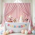 Dusty Rose Backdrop Curtains 20ftx8ft Wedding Polyester Photo Drapes by SoarDream