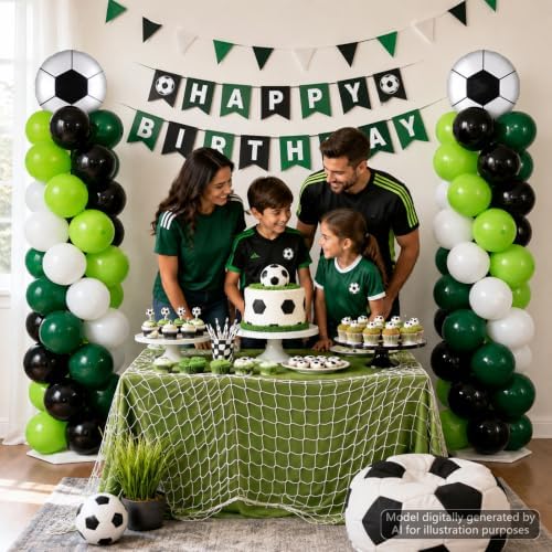2 Sets Soccer Balloon Column Stand Adjustable Sports Football Balloon Decor - Image 5