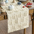 Artoid Mode Beige Soft Faux Fur Pumpkins Fall Table Runner 13x120 Inch by ArtoidMode