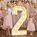 Large 4FT Marquee Light Up Numbers 2 for Party Decorations by NANXU