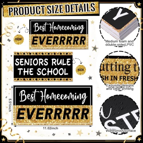 Beeveer 24 Designs Homecoming Photo Booth Props Class Reunion Sign - Image 4