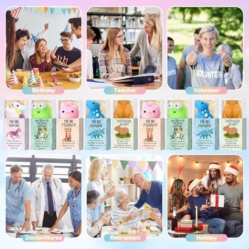 25 Sets Positive Gifts Animal Birthday Party Favors with Support Boxes - Image 6