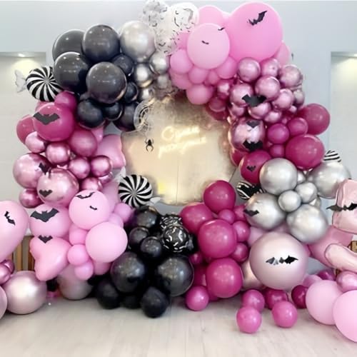 Pink Halloween Balloon Arch Garland Kit, Spooky Halloween Birthday Decor - Image 4