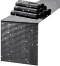 Glitter Disco Party Black Table Runner 10 Packs 13 x 72 Inches Long by MokoHouse