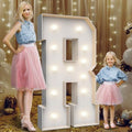 4FT Light Up Marquee Letter R - Large Foam Board Mosaic Kit by Teebloom