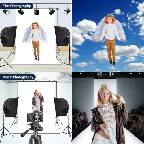 White Photo Backdrop for Photoshoot Solid Color Background 10x10 ft - Image 3