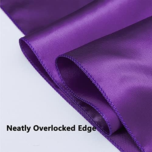 50 Pack Purple Satin Chair Ribbons, Satin Purple Chair Bows Sashes Ties for Wedding Party Birthday Decor - Image 5