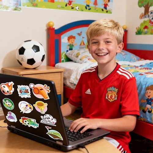 Soccer Party Favors - 100 PCS Soccer Stickers for Kids | 2026 World Game Cup Merchandise Gifts Activities Birthday Toys Games Crafts for Goodie Bags Gift Bags - Image 4