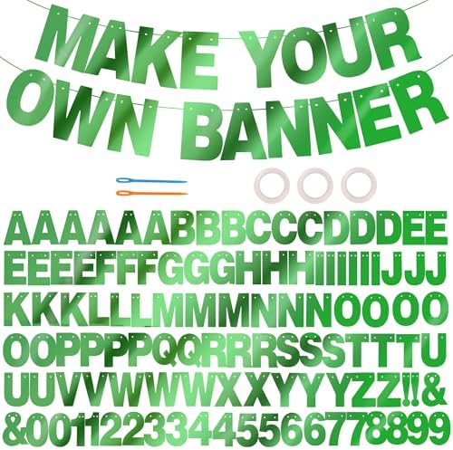 BEISHIDA Double-sided Green 116PCS A-Z DIY Letter Custom Banner Party Decor by Beishida