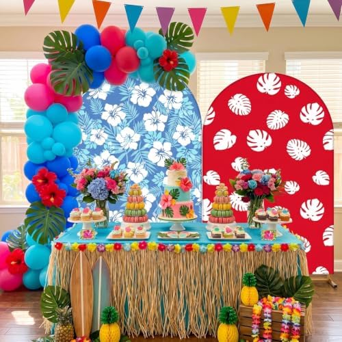 2 Set 6ft 7.2 ft Hawaiian Arch Backdrop Covers - Image 3