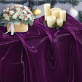 55 Yard Organza Fabric 44" Wide for Wedding Event Décor - Dark Purple by MDS