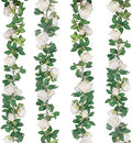 TELDRASSIL 4Pcs(26 FT) Artificial Rose Vine Fake Flower Garland Fake Silk Rose Hanging Vine for Wedding Party Background Arch Garden Background Decoration (White) by Teldrassil