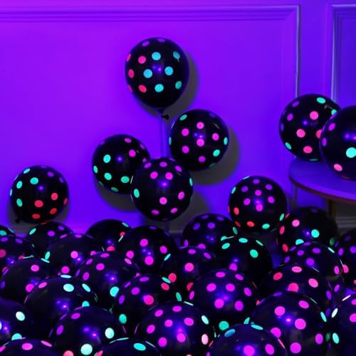 157pcs Neon Rainbow Balloon Arch Kit,Back to 80S 90S Birthday Supplies - Image 3