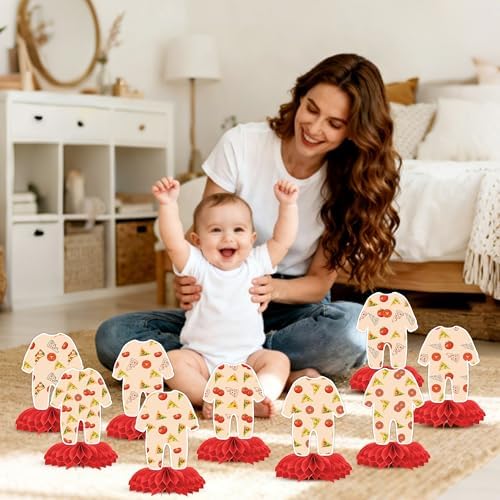 9 Pcs Special Delivery Pizza Baby Shower Party Centerpieces - Image 6