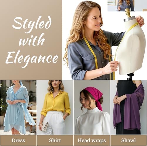 40 Yard Chiffon Fabrics, 44" Wide, Lightweight, Sheer – Brunt Orange - Image 5