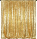 Poise3EHome Gold Sequin Backdrop Curtain, 10Ft x 10Ft Golden Glitter Photography Background Curtains, Sequence Backdrop Drapes for Party Festival Decor by Poise3EHome