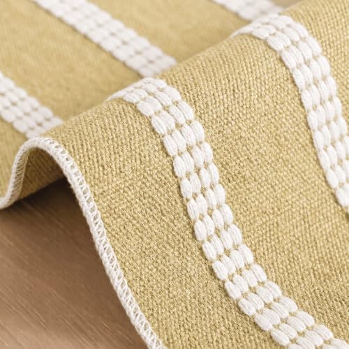 Artoid Mode Burlap Brown Farmhouse Dashed Stripe Table Runner, Seasonal Holiday Boho Rustic Kitchen Dining Table Decoration for Home Party Decor 12x72 Inch - Image 5