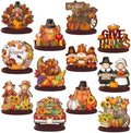Wesiti 12 Pcs Thanksgiving Turkey Table Decoration, Wooden Fall Centerpiece by Wesiti