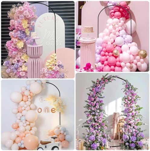 Wokceer 7.2FT Arch Backdrop Stand Gold Metal Wedding Arch Backdrop Stand - Image 6