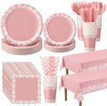 Vesici 452 Pcs Pink Cielito Lindo Party Decorations Tableware Set for 50 by Vesici