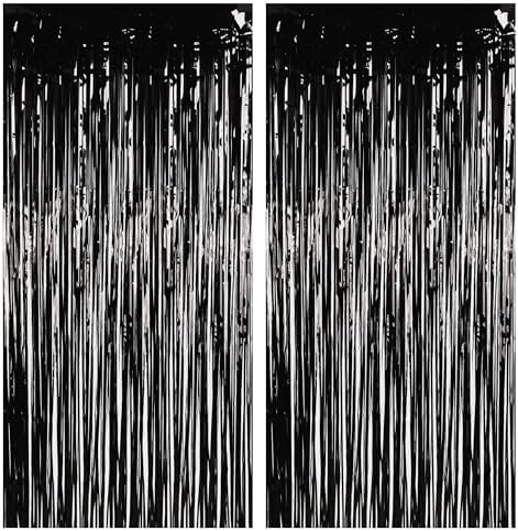 BRAVESHINE Foil Fringe Curtains | Party Steamers | Halloween Decorations by BRAVESHINE